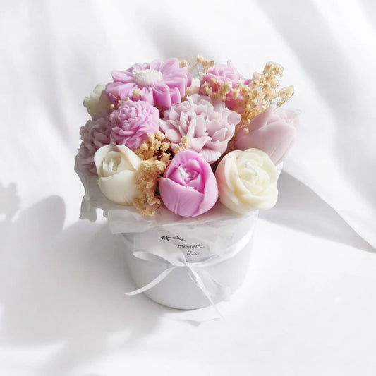 Blumenbouquet aus Kerzen