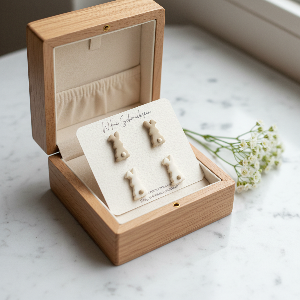Ohrstecker kleiner Hase