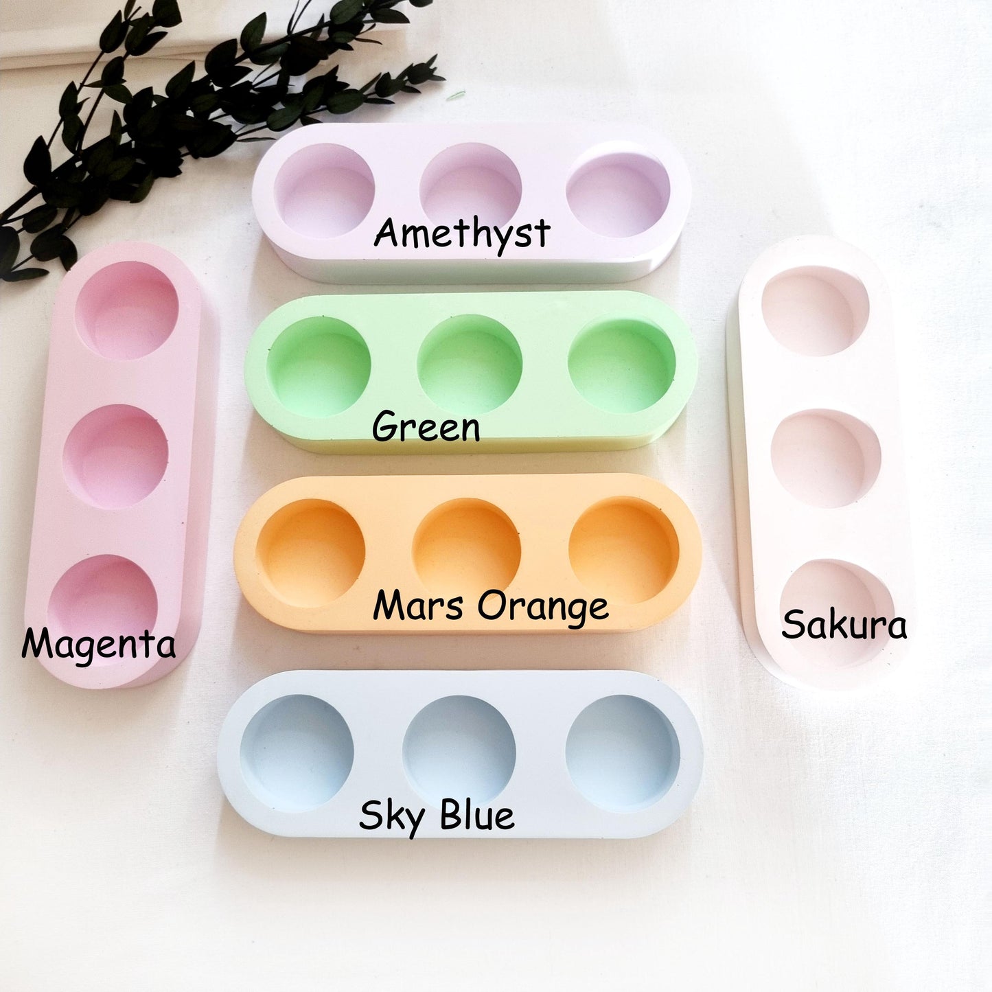 Pastell bunte Teelichthalter