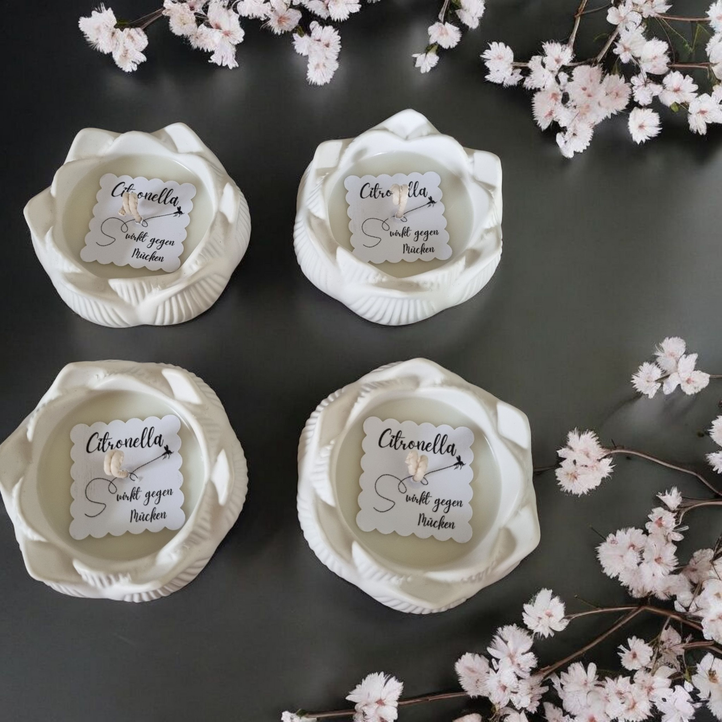 Duftkerze Citronella gegen Mücken