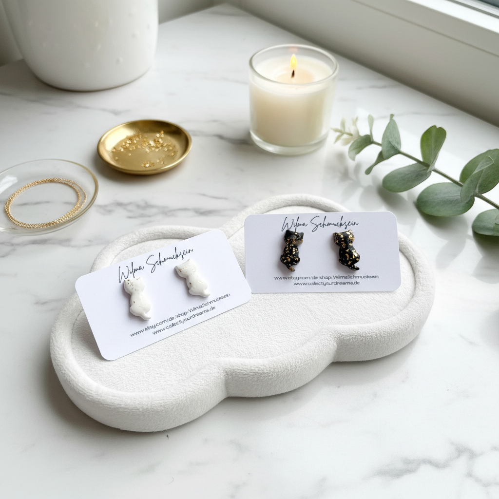 Ohrstecker kleine Katzen