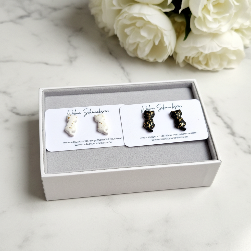 Ohrstecker kleine Katzen
