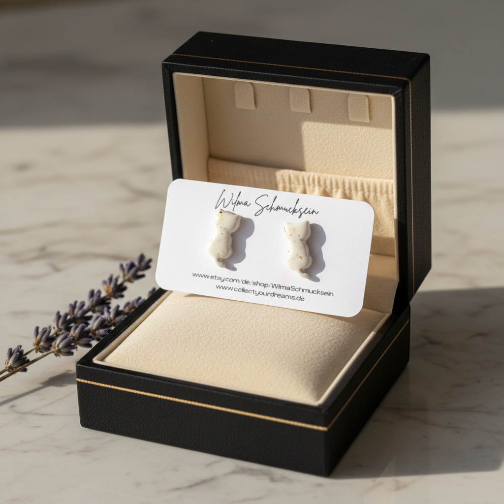 Ohrstecker kleine Katzen