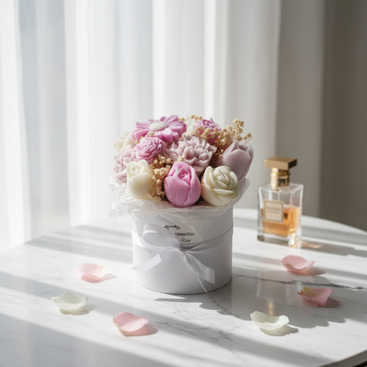 Blumenbouquet aus Kerzen