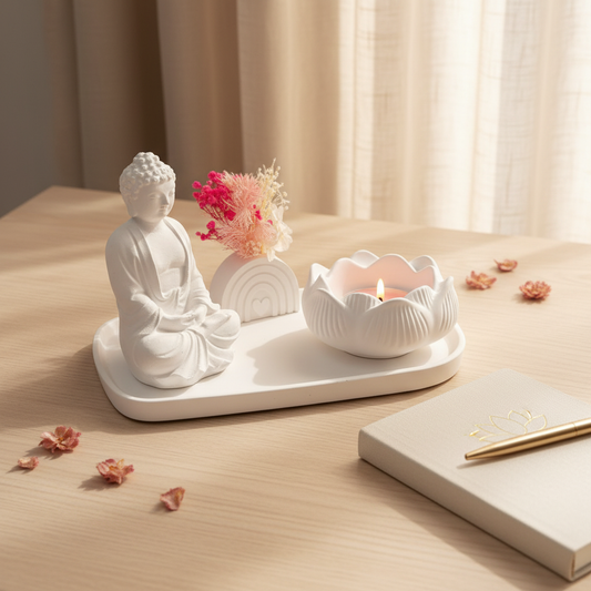 Dekotablett Set Buddha Entspannung