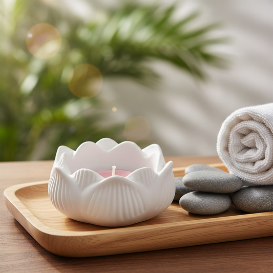 Lotusblume Teelichthalter