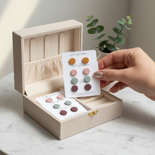 Blumenrelief Ohrringe