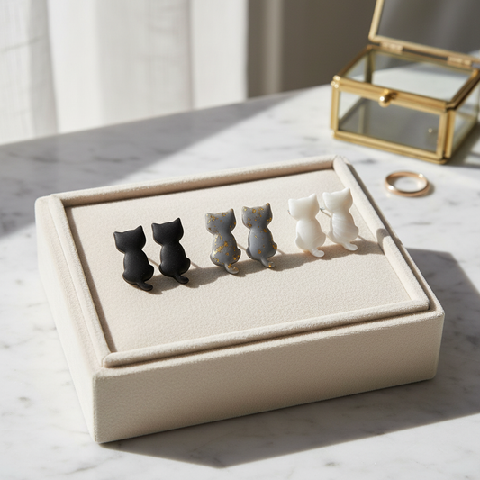 kleine Katzen Ohrstecker