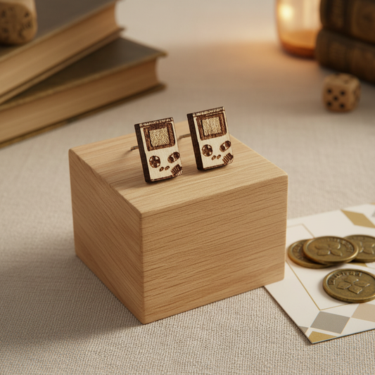 GameBoy Holz Ohrringe