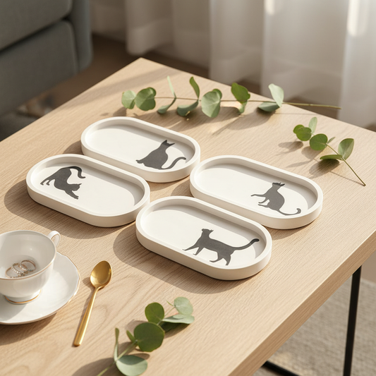 Katzen Schmucktablett Schmuckschale