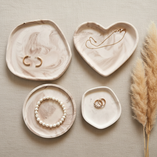 Dekotablett | Tablett Kerze | Schmuckablage