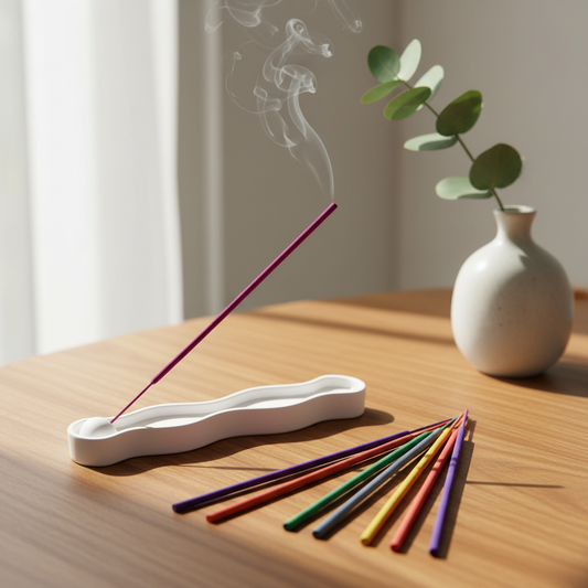 Räucherstäbchenhalter inkl. Räucherstäbchen