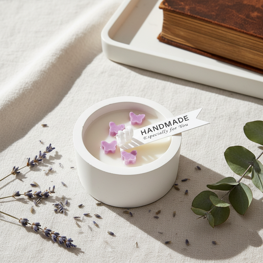 vegane Sojakerze Duftkerze Schmetterling