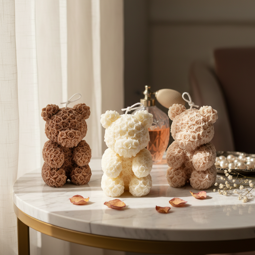 vegane Sojakerze Standkerze Duftkerze Teddy