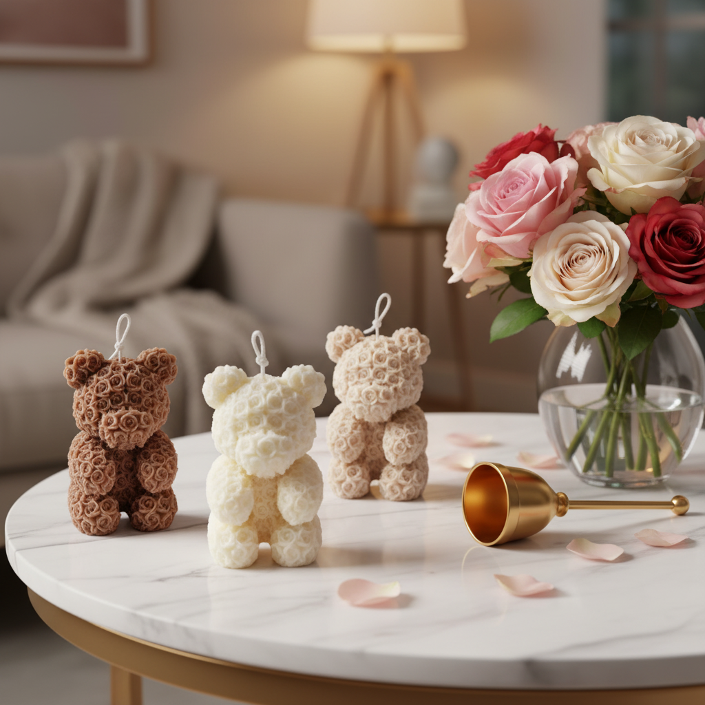 vegane Sojakerze Standkerze Duftkerze Teddy