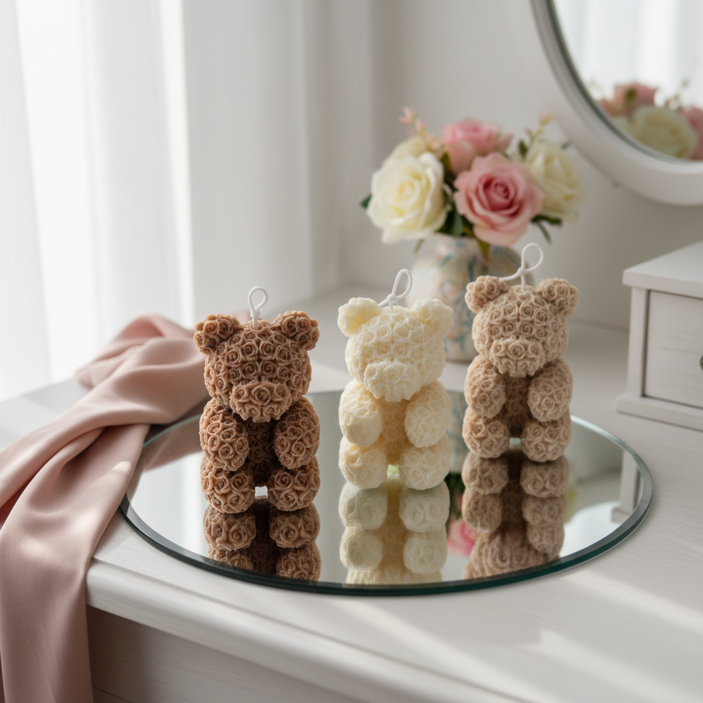 vegane Sojakerze Standkerze Duftkerze Teddy