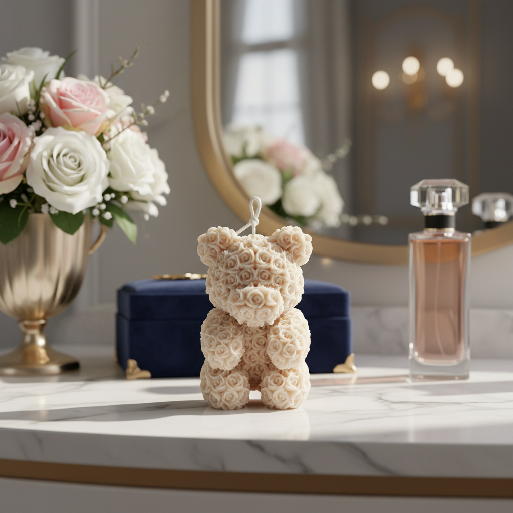 vegane Sojakerze Standkerze Duftkerze Teddy
