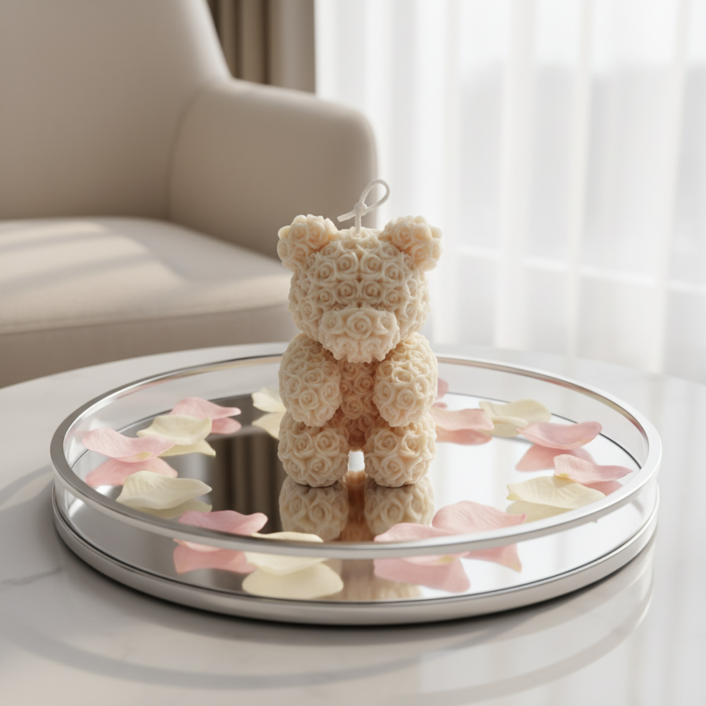 vegane Sojakerze Standkerze Duftkerze Teddy