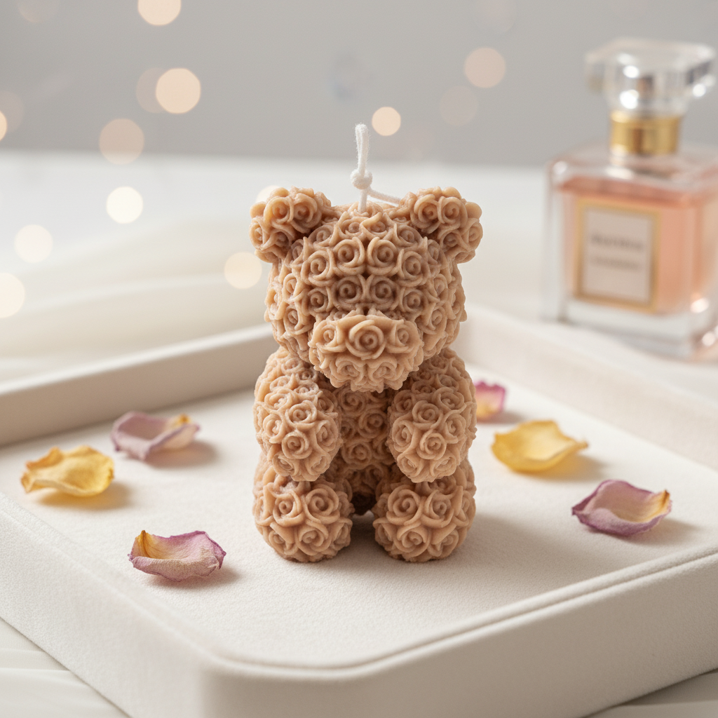 vegane Sojakerze Standkerze Duftkerze Teddy