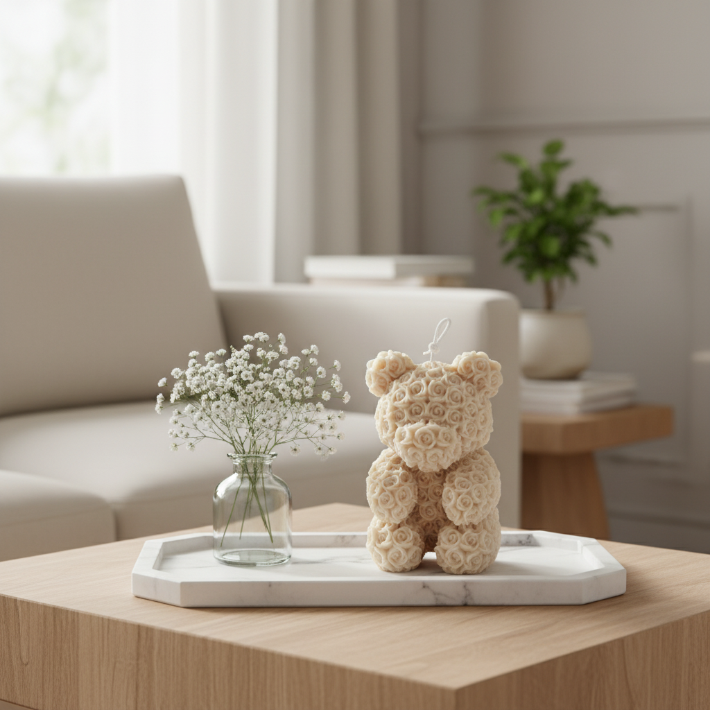 vegane Sojakerze Standkerze Duftkerze Teddy