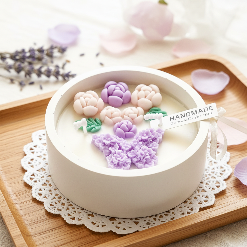 vegane Sojakerze Schmetterling