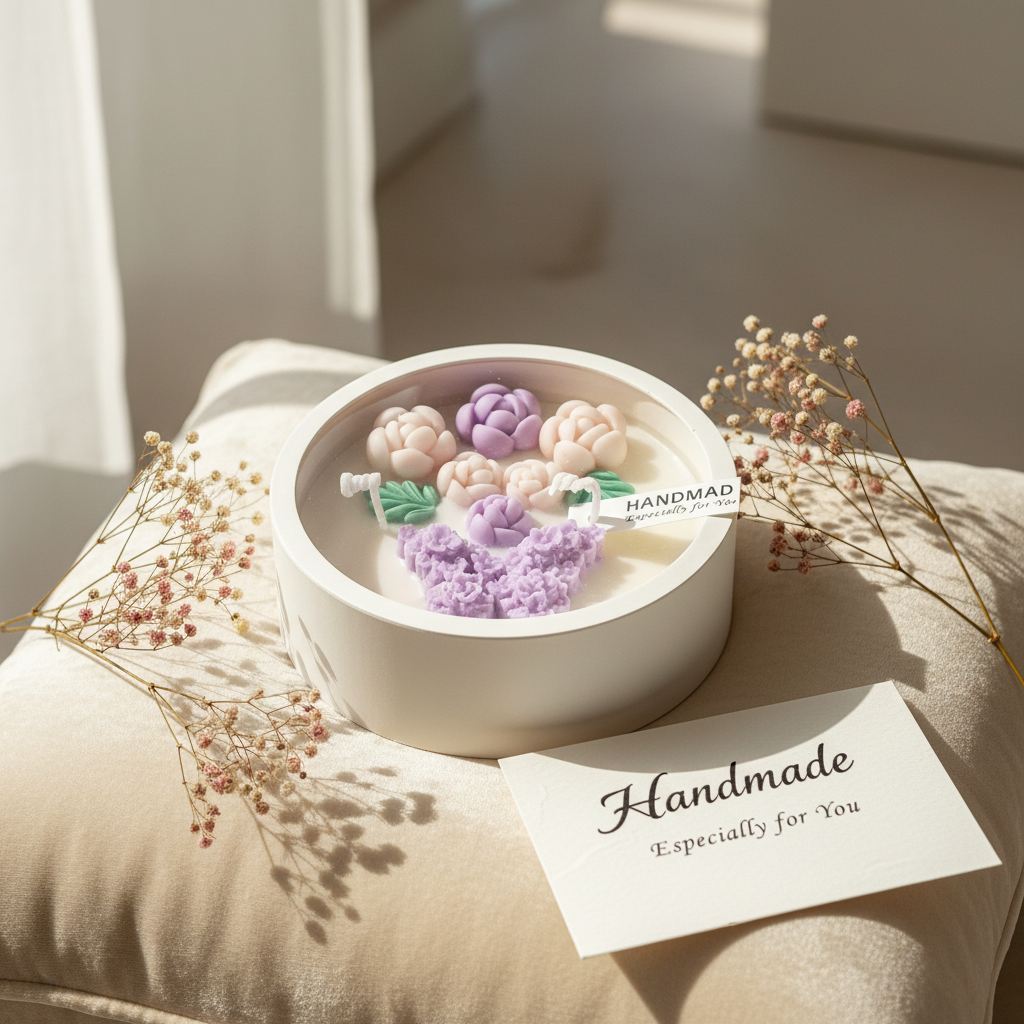 vegane Sojakerze Schmetterling