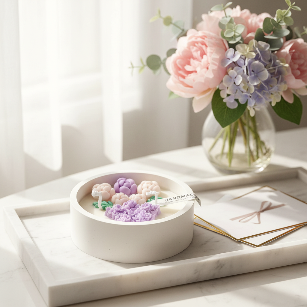 vegane Sojakerze Schmetterling