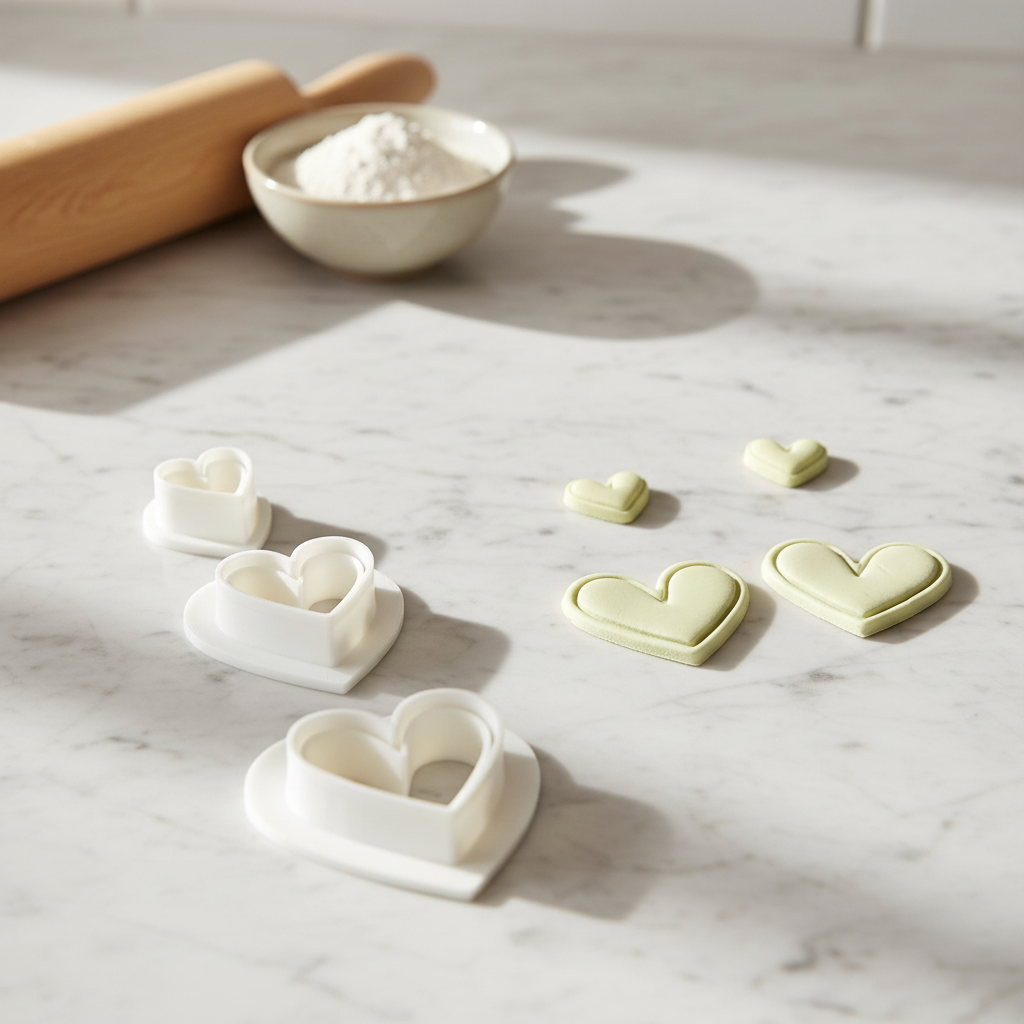 Polymer Clay Cutter -Herz-