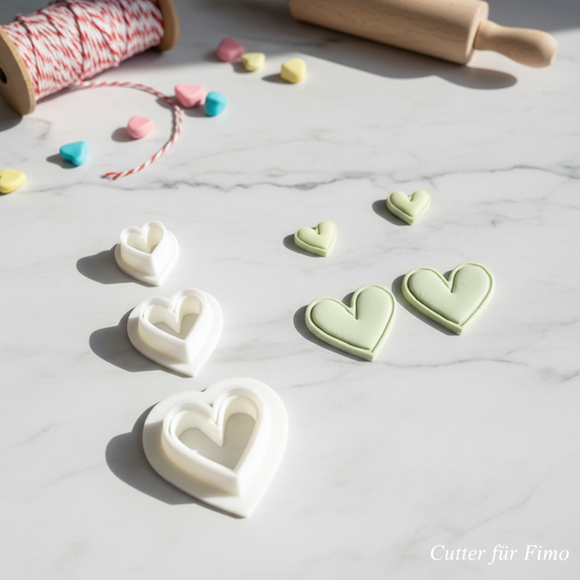 Polymer Clay Cutter -Herz-