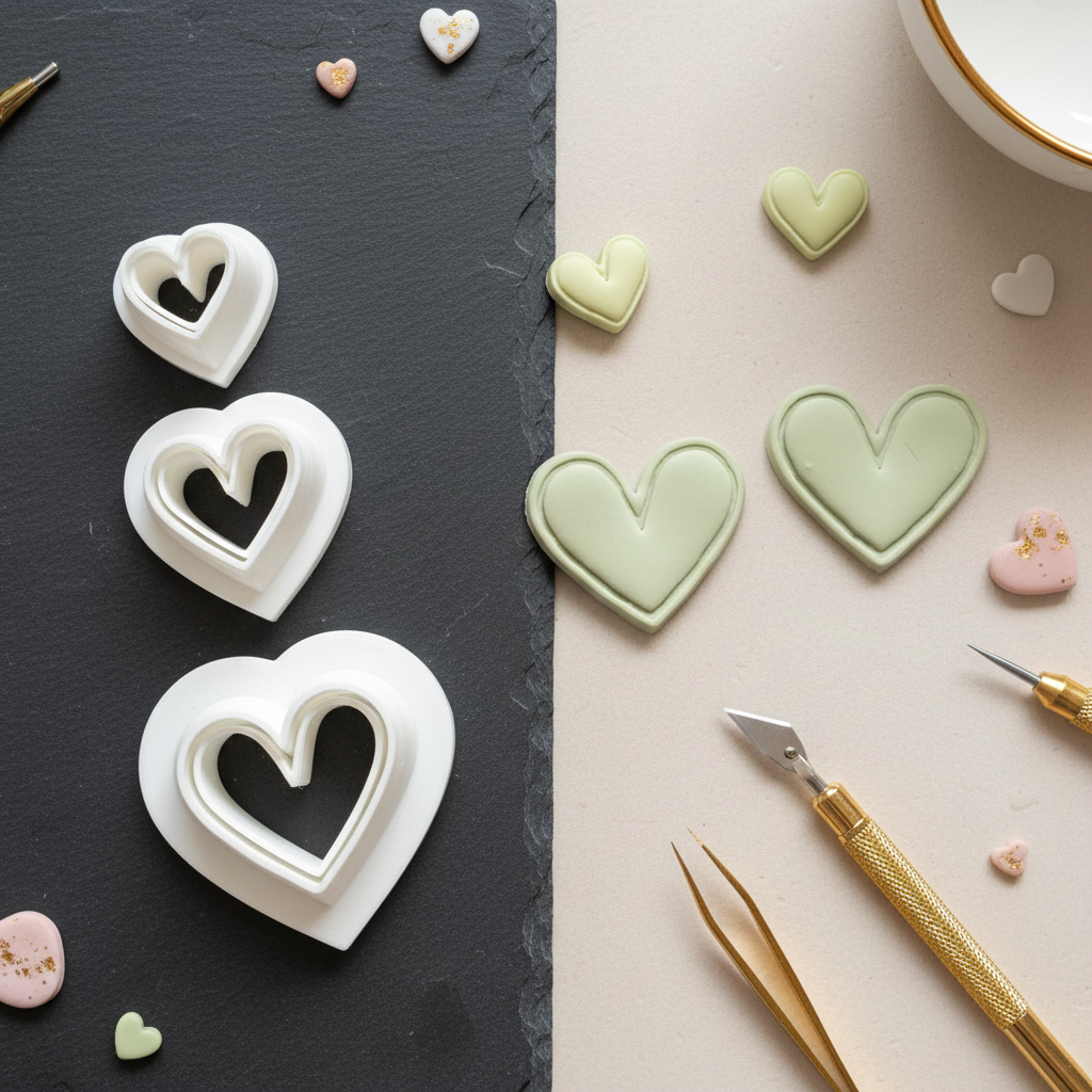 Polymer Clay Cutter -Herz-