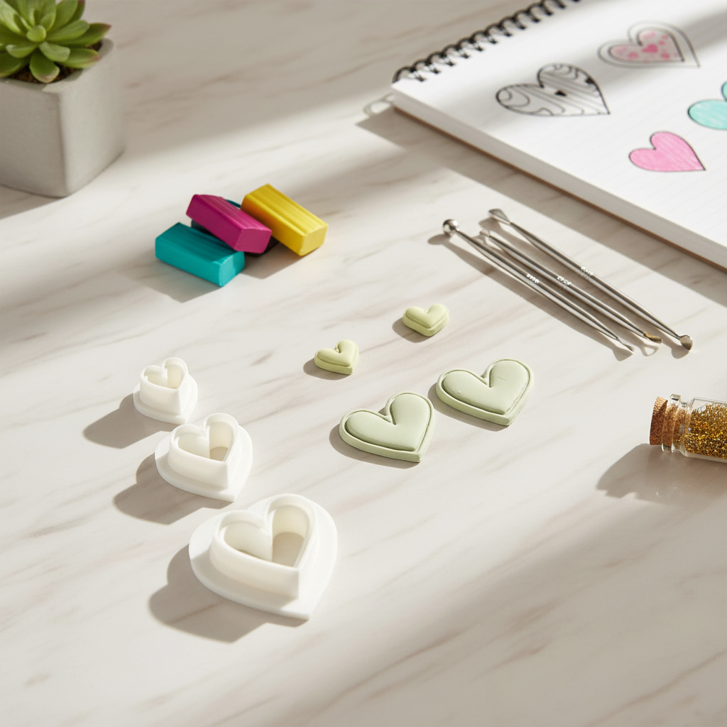 Polymer Clay Cutter -Herz-