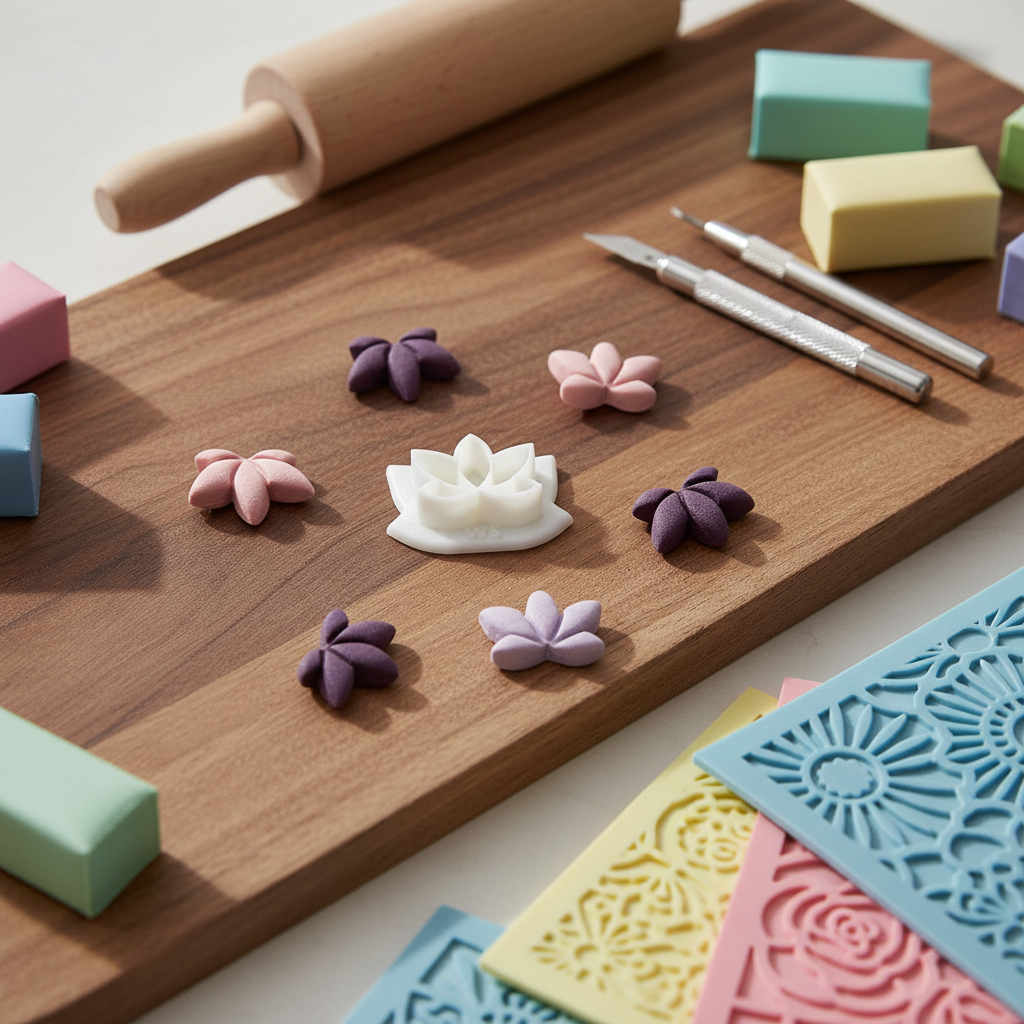 Polymer Clay Cutter -Lotus-