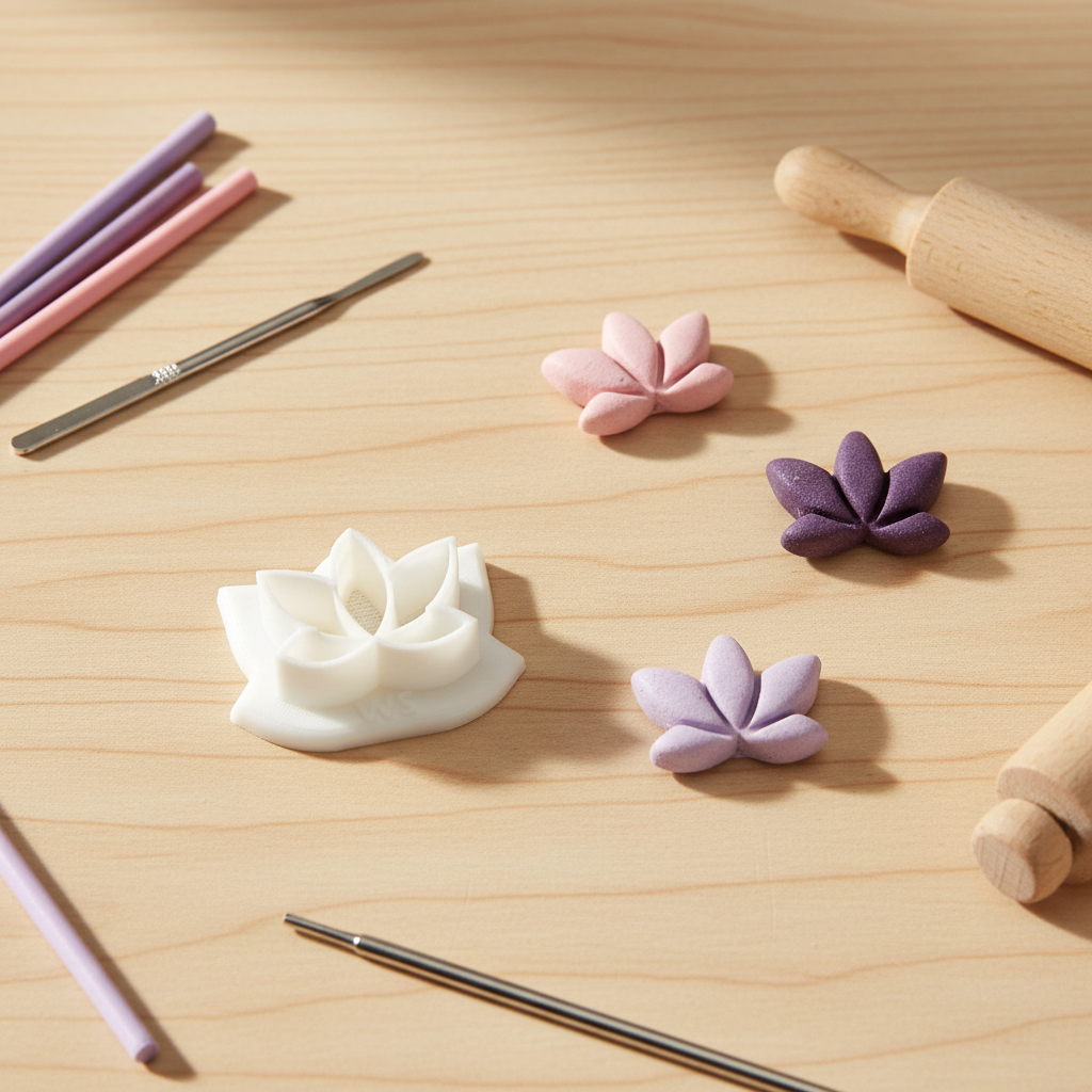 Polymer Clay Cutter -Lotus-
