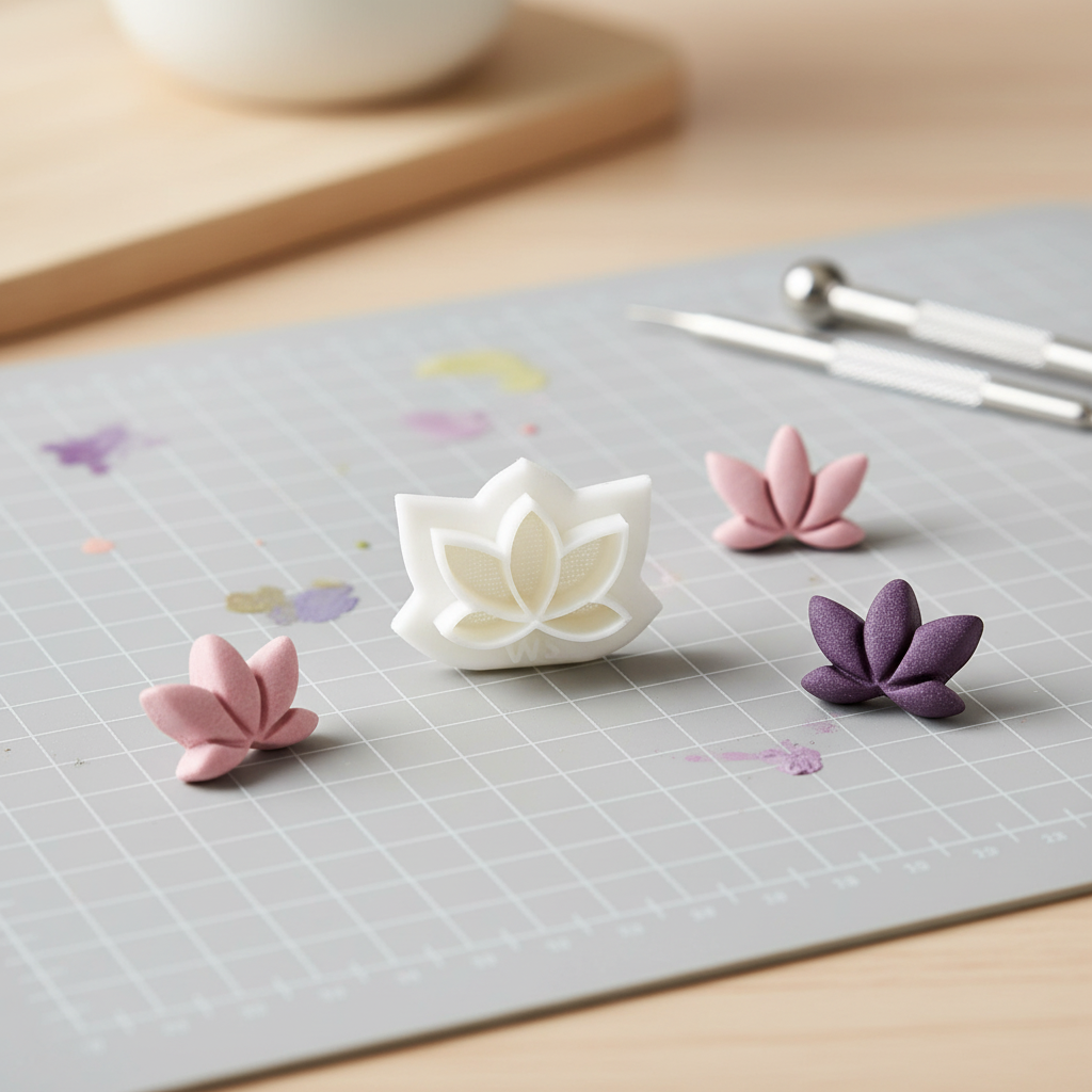 Polymer Clay Cutter -Lotus-