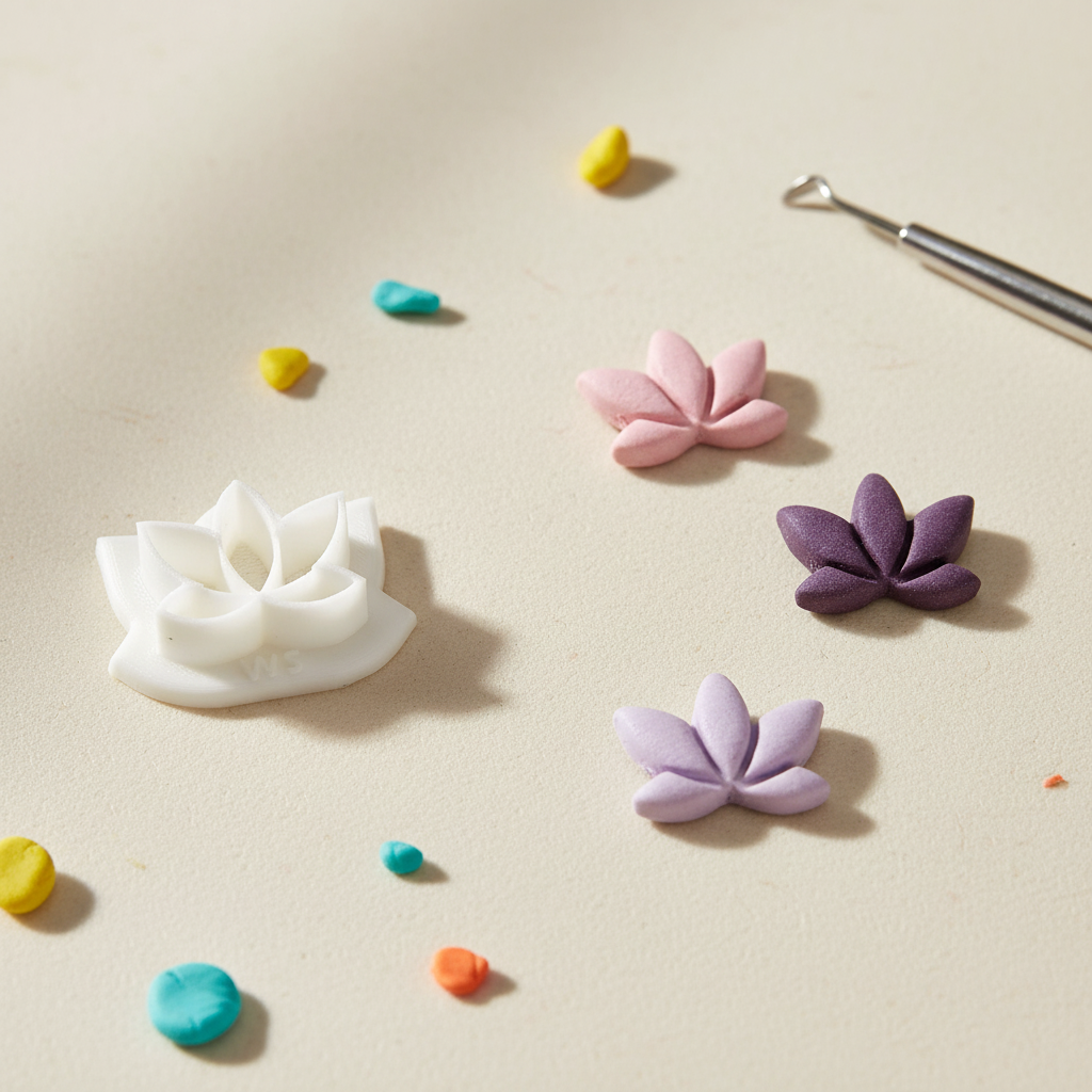 Polymer Clay Cutter -Lotus-