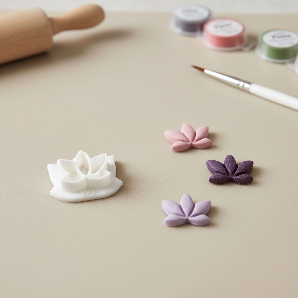 Polymer Clay Cutter -Lotus-