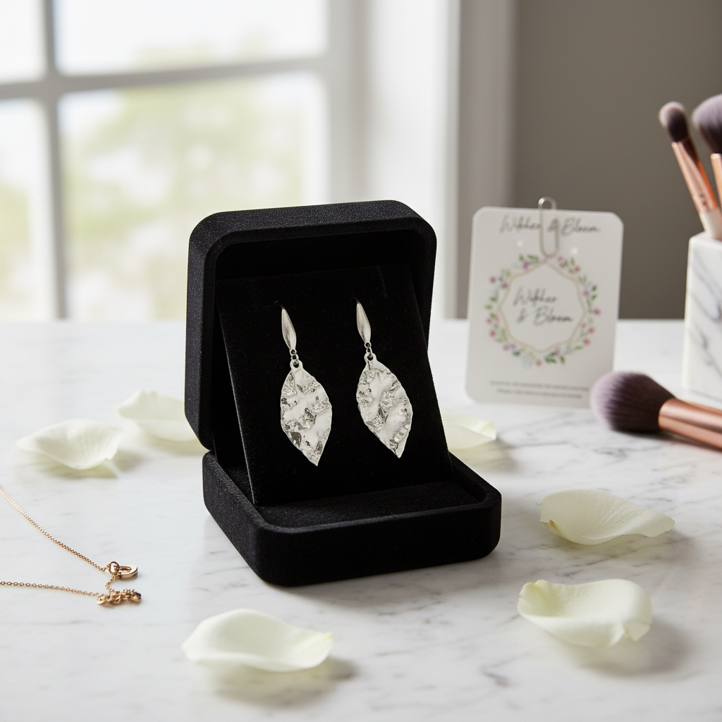 Silberfarbene Edelstahl Ohrringe