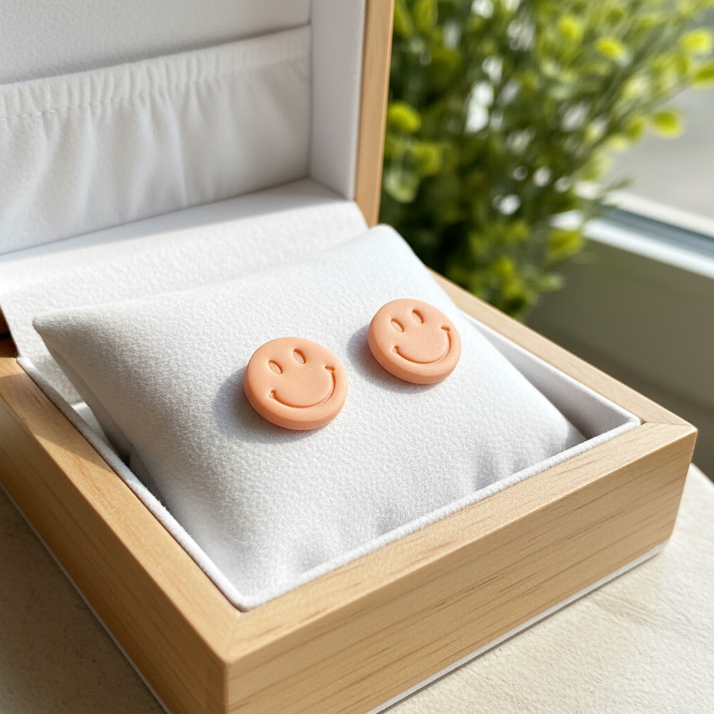 Smiley Ohrstecker