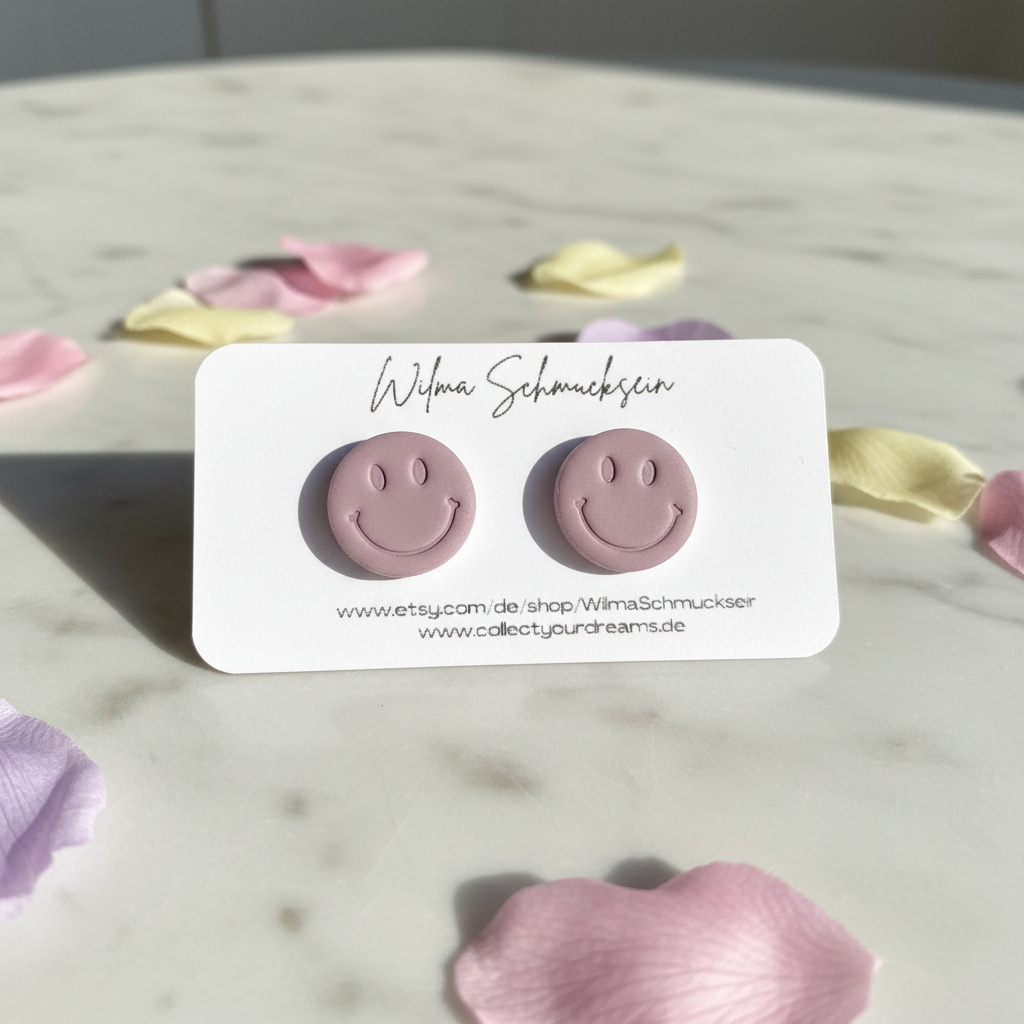 Smiley Ohrstecker