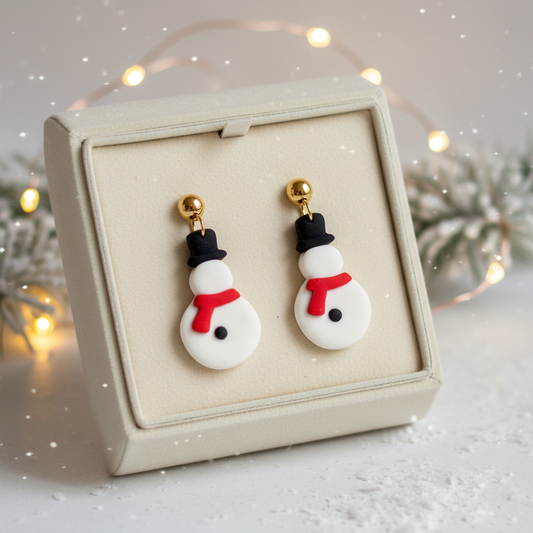 Schneemann Ohrringe