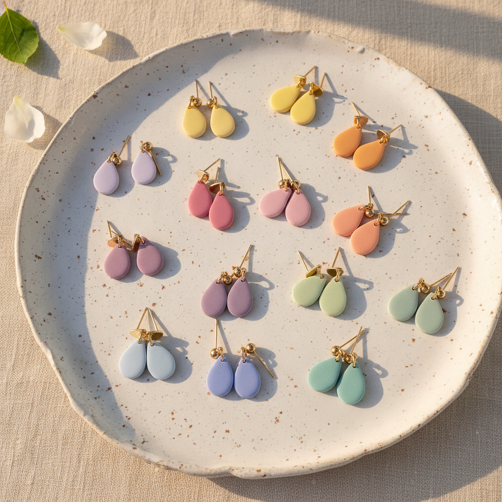 Polymer Clay Ohrstecker Summer  Vibes