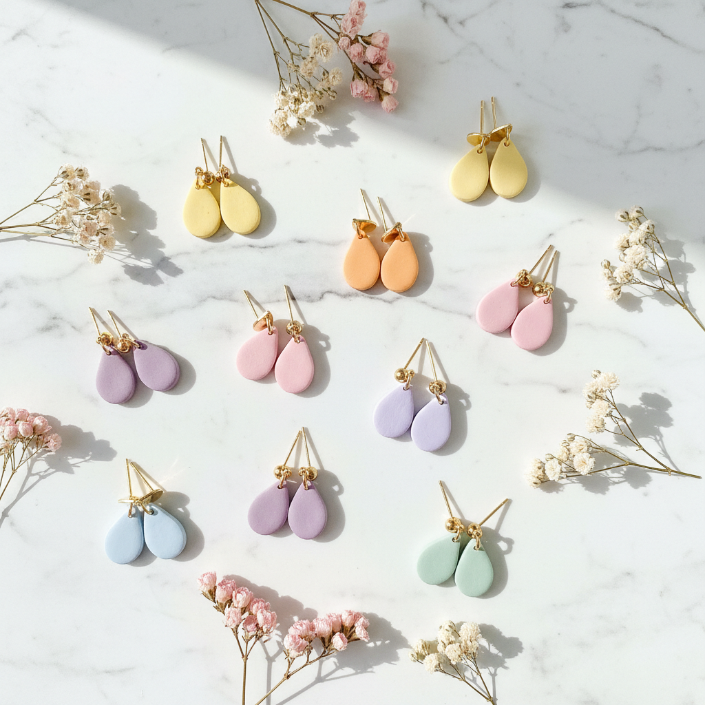 Polymer Clay Ohrstecker Summer  Vibes