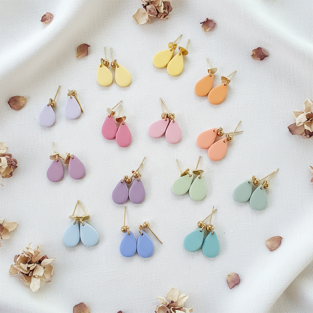 Polymer Clay Ohrstecker Summer  Vibes