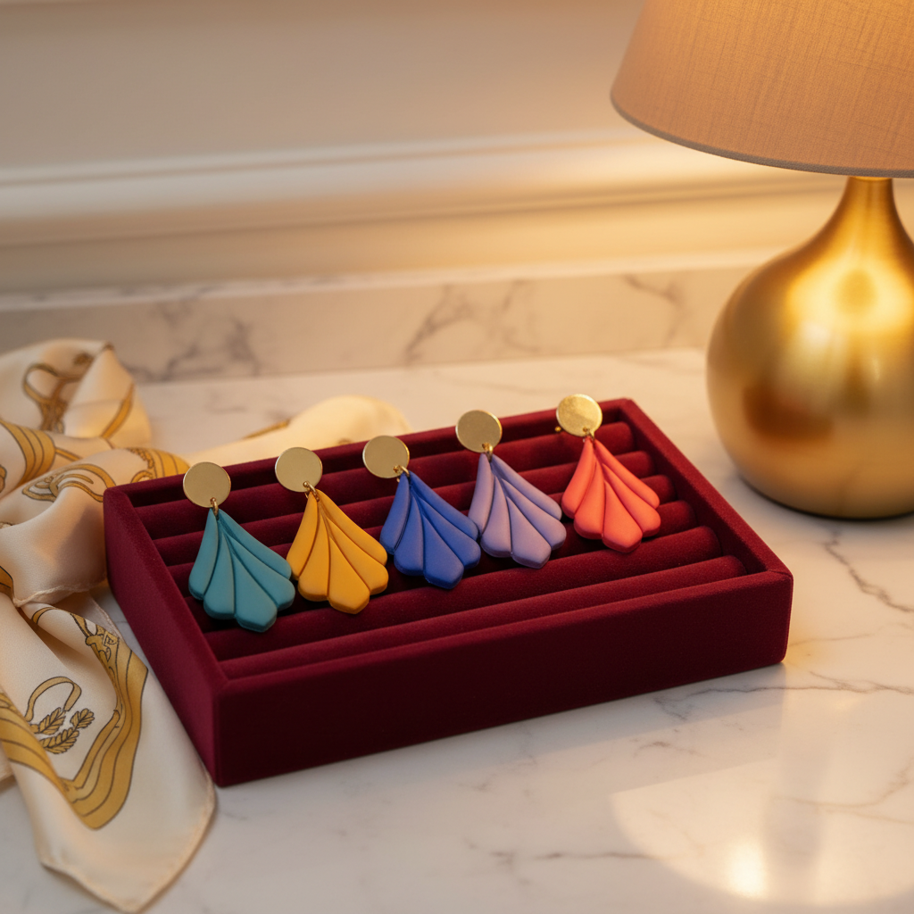 Polymer Clay Ohrringe