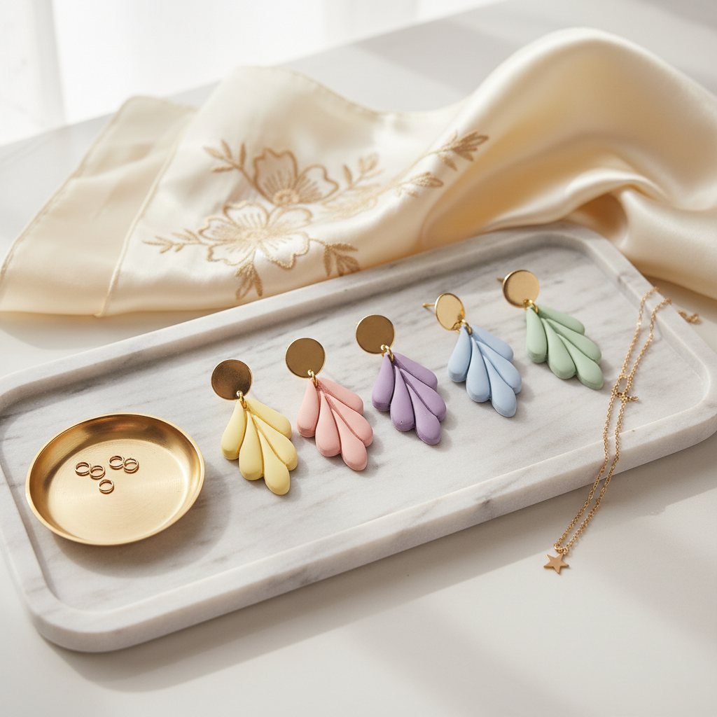 Polymer Clay Ohrringe