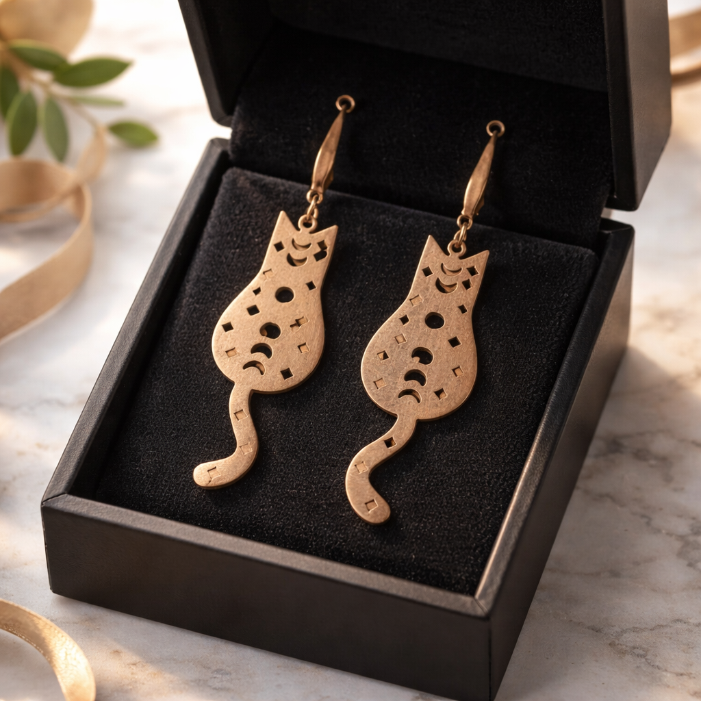 Silberfarbene Edelstahl Ohrringe