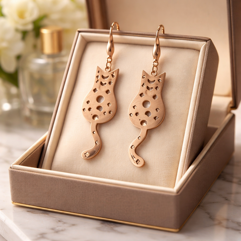 Silberfarbene Edelstahl Ohrringe