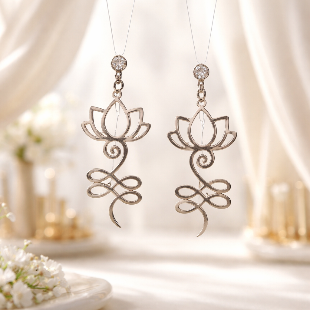 Silberfarbene Edelstahl Ohrringe