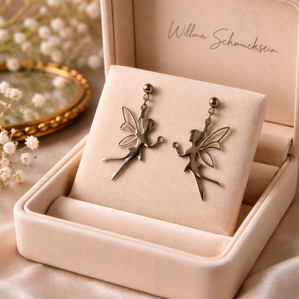 Silberfarbene Edelstahl Ohrringe