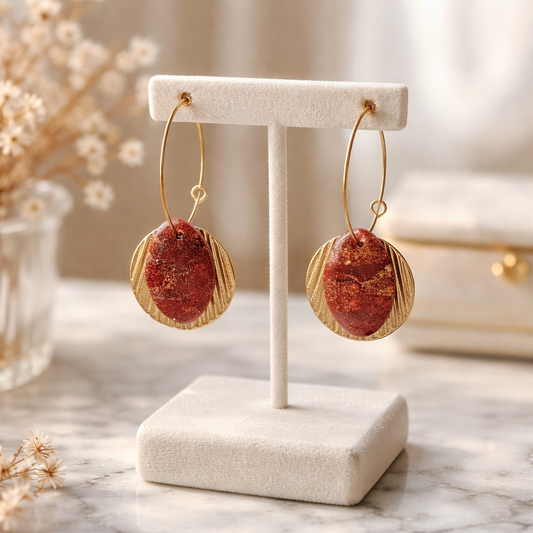 Polymer Clay Creolen